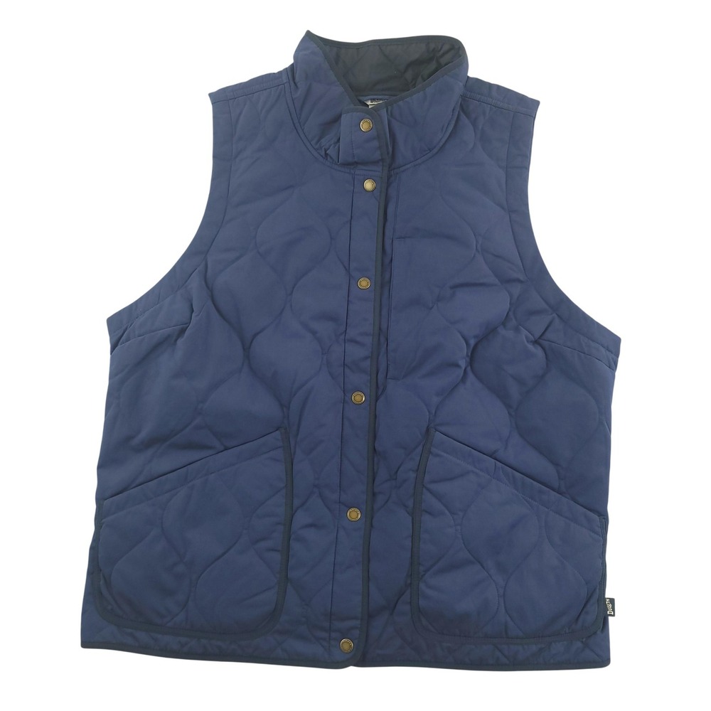 Duluth Trading Co Sutter's Mill Vest Womens 2X Blue‎ Quilted Outdoor Layer